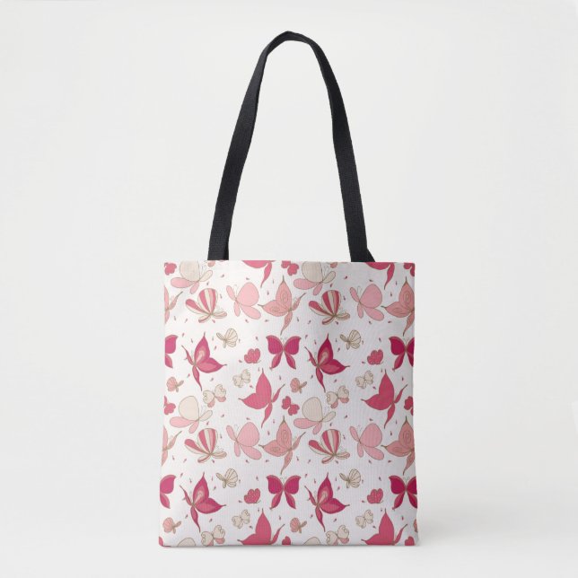 butterfly pattern 2 tote bag (Front)