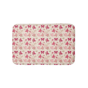 butterfly pattern 3 bath mat