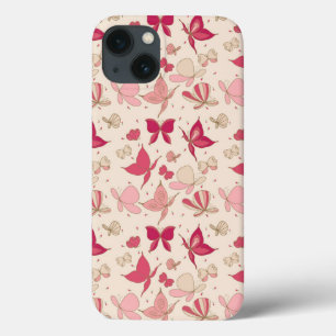 butterfly pattern 3 iPhone 13 case