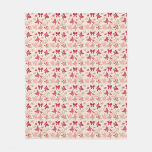 butterfly pattern 3 fleece blanket