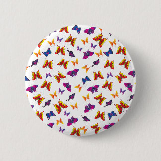 Butterfly Pattern 6 Cm Round Badge