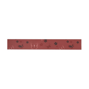 Butterfly Pattern 6 Wrap Around Label