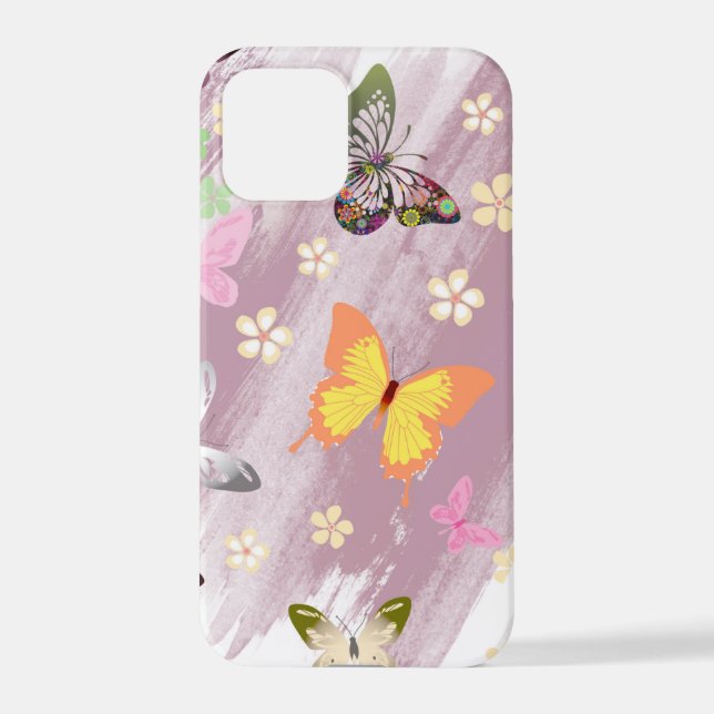 Butterfly Pattern 7 iPhone Case (Back)