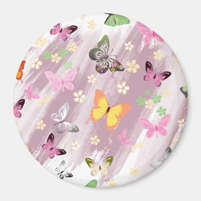 Butterfly Pattern 7 Magnet (Front)