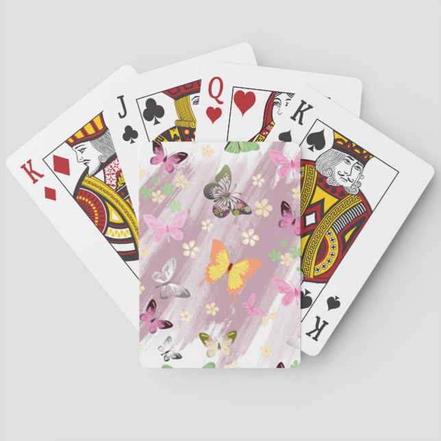 Butterfly Pattern 7 Playing Cards (Back)