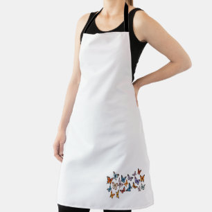 Butterfly pattern apron