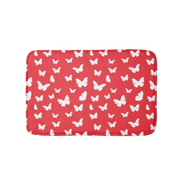 Butterfly pattern bath mat (Front)