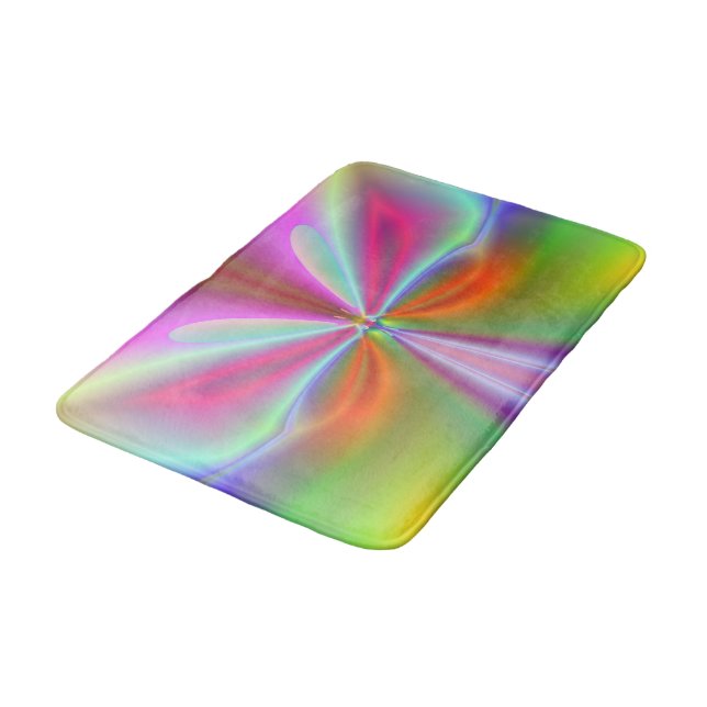 Butterfly Pattern Bath Mat (Angled)