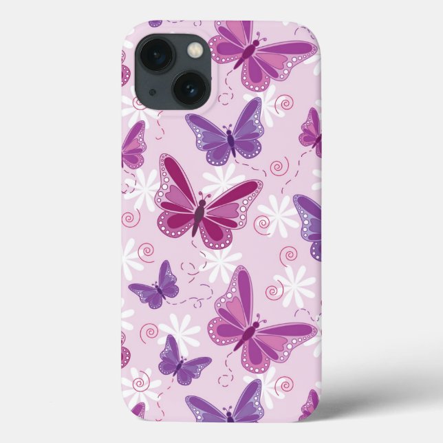 butterfly pattern Case-Mate iPhone case (Back)