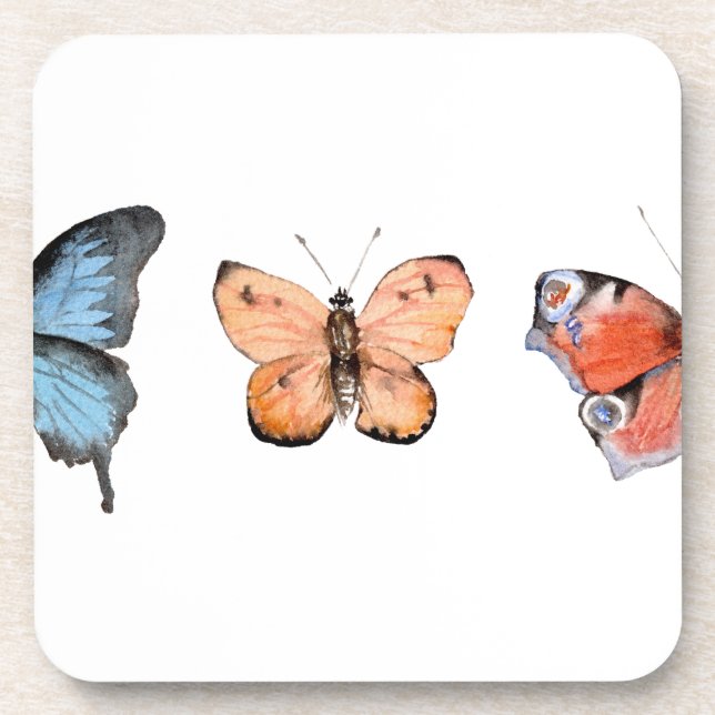 Butterfly Pattern Coaster (Front)