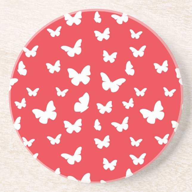 Butterfly pattern coaster (Front)