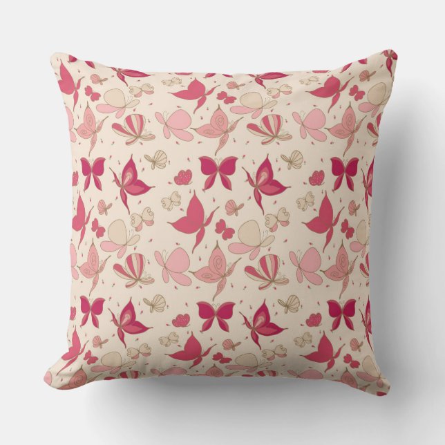 butterfly pattern cushion (Front)