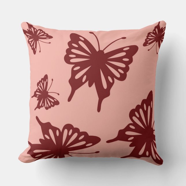 butterfly pattern cushion (Front)