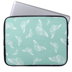 Butterfly pattern digital paper laptop sleeve