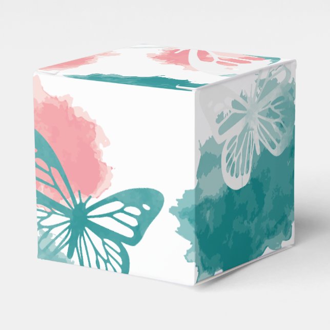Butterfly pattern favour box (Front Side)
