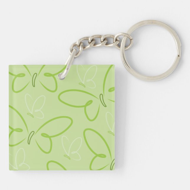 Butterfly pattern key ring (Back)
