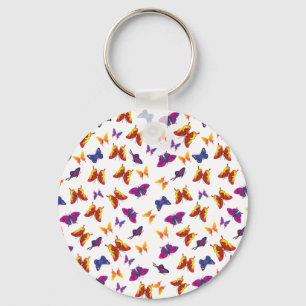Butterfly Pattern Key Ring