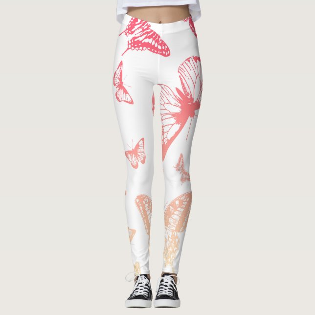 Butterfly Pattern Leggings (Front)