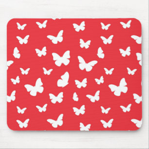 Butterfly pattern mouse pad