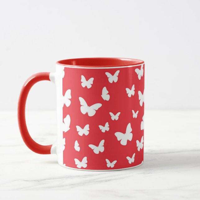 Butterfly pattern mug (Left)