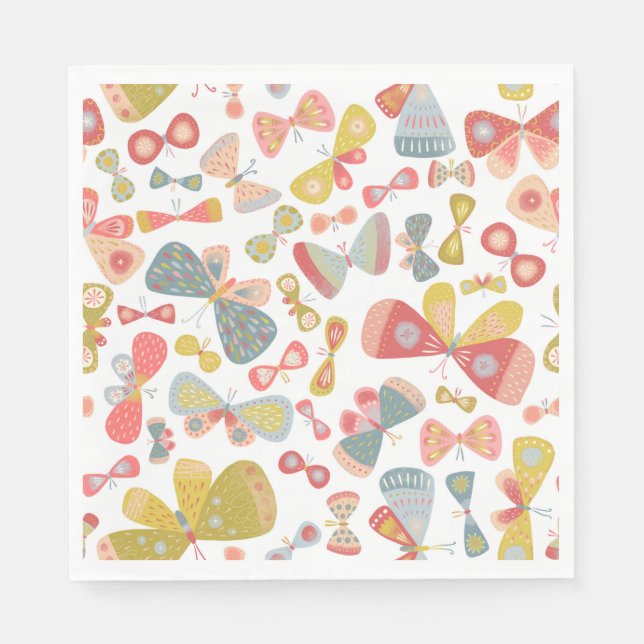 Butterfly Pattern Napkin (Front)