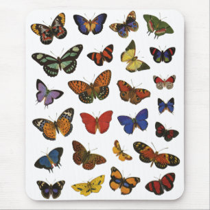 Butterfly Pattern – Nature-Inspired Botanical Mouse Pad