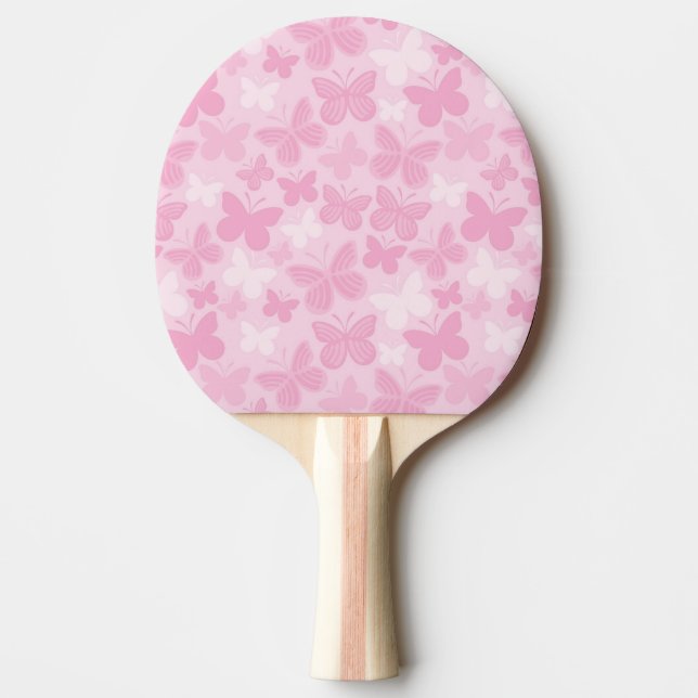 Butterfly pattern ping pong paddle (Front)