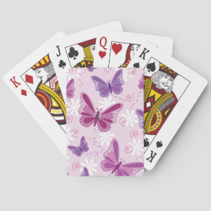 butterfly pattern playing cards