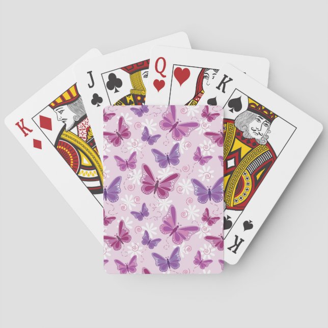 butterfly pattern playing cards (Back)