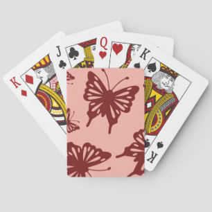 butterfly pattern playing cards