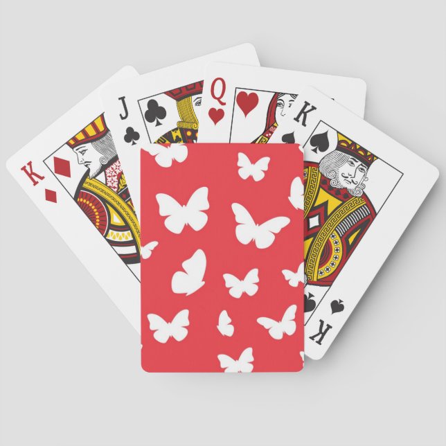 Butterfly pattern playing cards (Back)