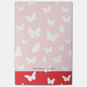 Butterfly pattern post-it notes