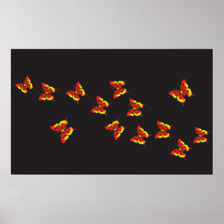 Butterfly Pattern Poster