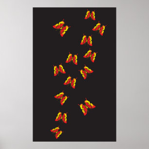 Butterfly Pattern Poster