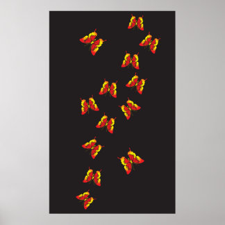 Butterfly Pattern Poster