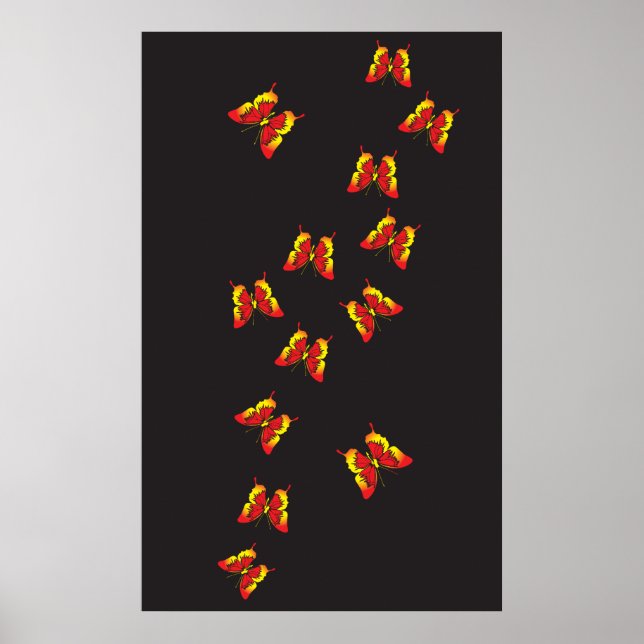 Butterfly Pattern Poster (Front)