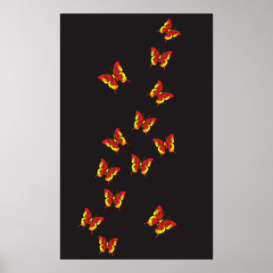 Butterfly Pattern Poster