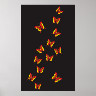 Butterfly Pattern Poster