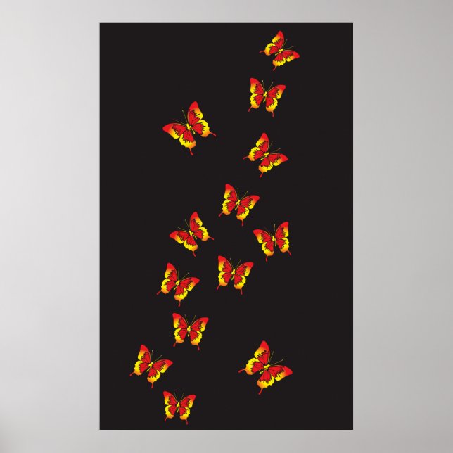 Butterfly Pattern Poster (Front)