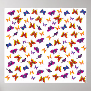 Butterfly Pattern Poster