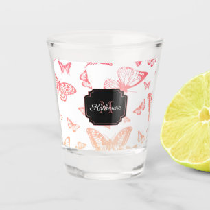Butterfly Pattern Shot Glass