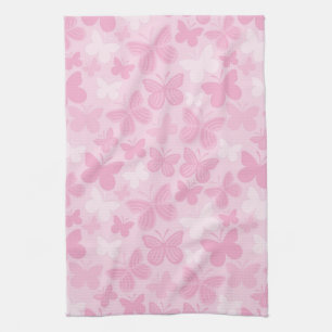 Butterfly pattern tea towel