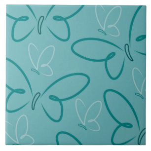Butterfly pattern tile