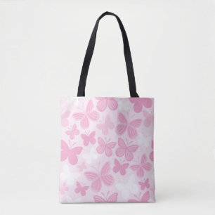 Butterfly pattern tote bag