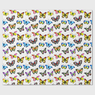 butterfly pattern wrapping paper