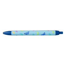 Butterfly Pen With Pattern Of Butterflyes