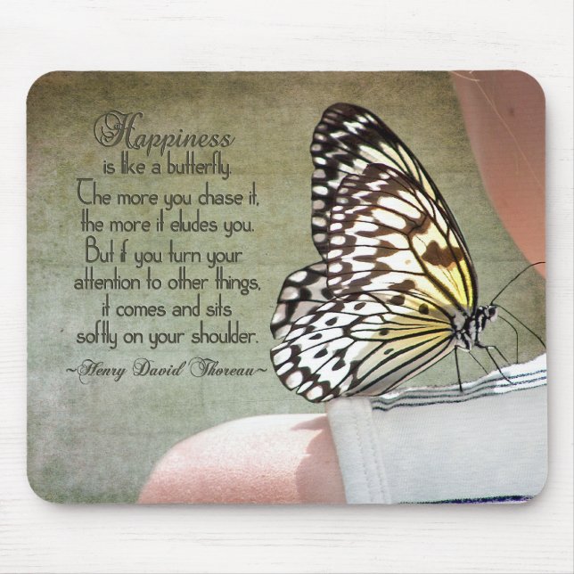 Butterfly Perch Mouse Pad (Front)