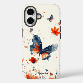 Butterfly, personalized iPhone 16 case