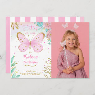 Butterfly Photo Invitation
