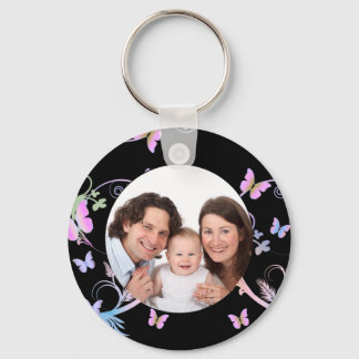 Butterfly/ Photo Key Ring